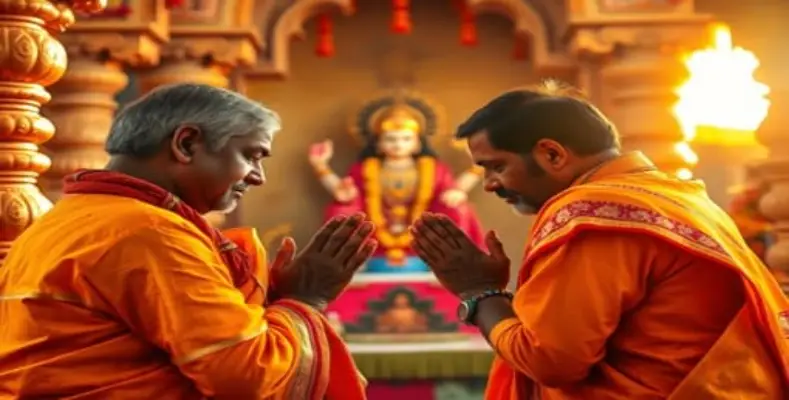 Bow to the God which is seen