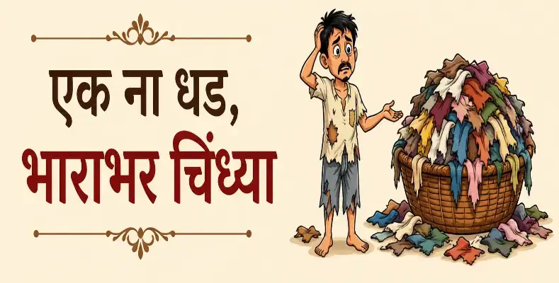Ek na dhad bharabhar chindhya