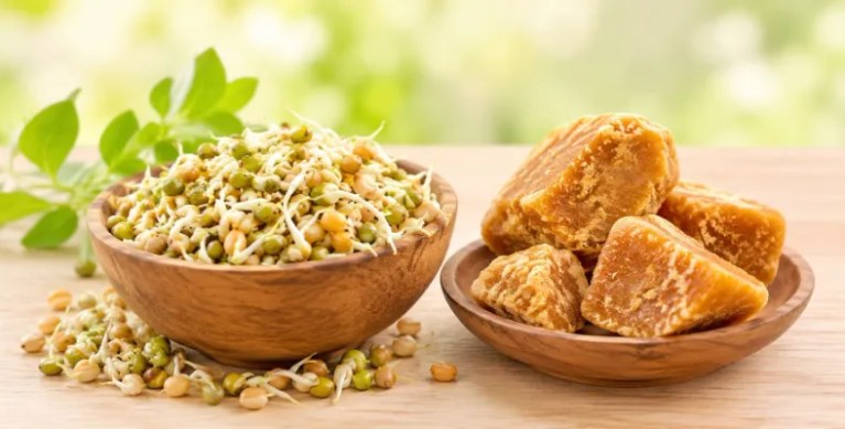 Benefits of Sprouted Grains and Jaggery